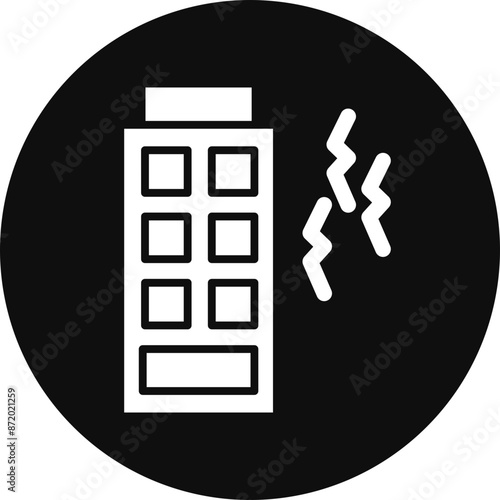 Rescuer Glyph Black Circle Icon