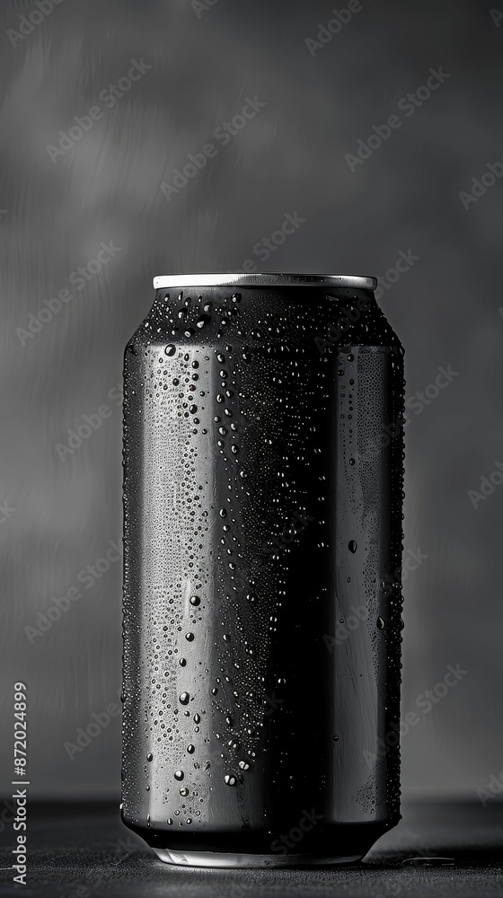 Minimalist beer can with a clean, elegant design, Contemporary, High contrast, Digital photography Minimalist beer can with a clean, elegant design, Contemporary, High contrast, Digital photography