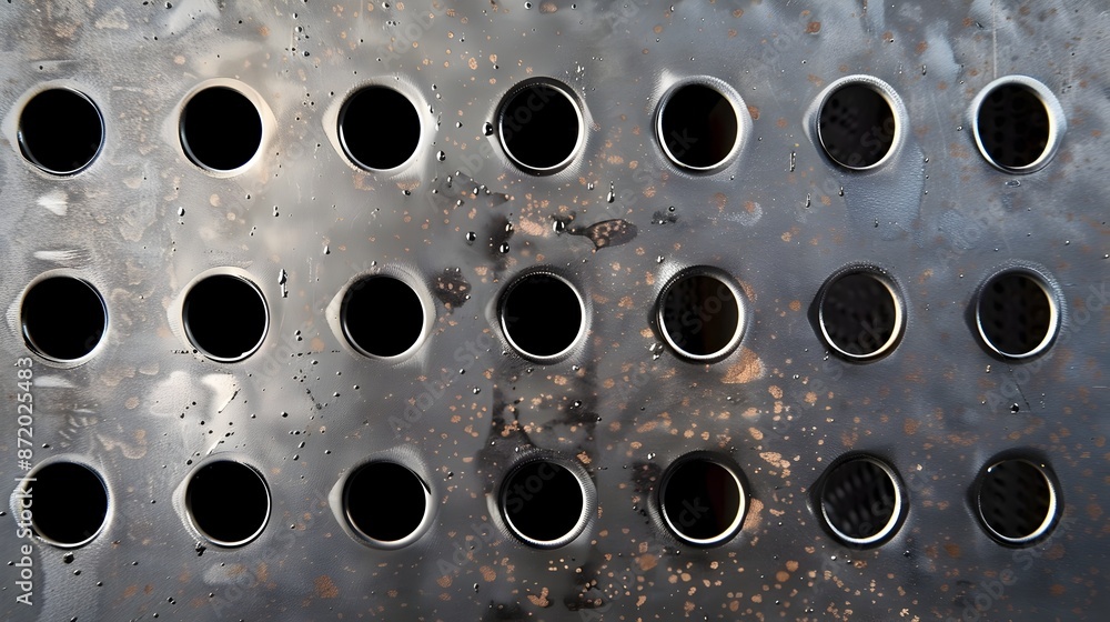 Perforated Metal Sheet with Intricate Round Holes for Industrial and Functional Design Perforated Metal Sheet with Intricate Round Holes for Industrial and Functional Design
