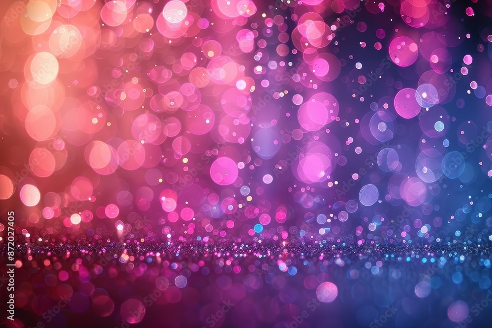 Abstract background with bokeh lights in pink, red, and blue. Perfect for celebratory or festive designs. Abstract background with bokeh lights in pink, red, and blue. Perfect for celebratory or festive designs.
