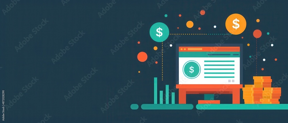 Financial analyst modeling economic scenarios with nodes, Financial Modeling, Economic Analysis Financial analyst modeling economic scenarios with nodes, Financial Modeling, Economic Analysis