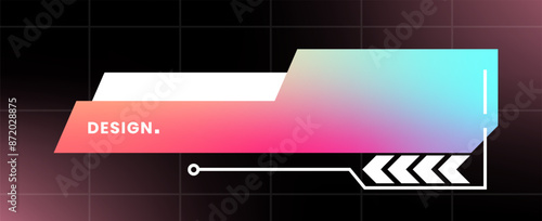 Modern pop up window illustration. Futuristic pop up interface.