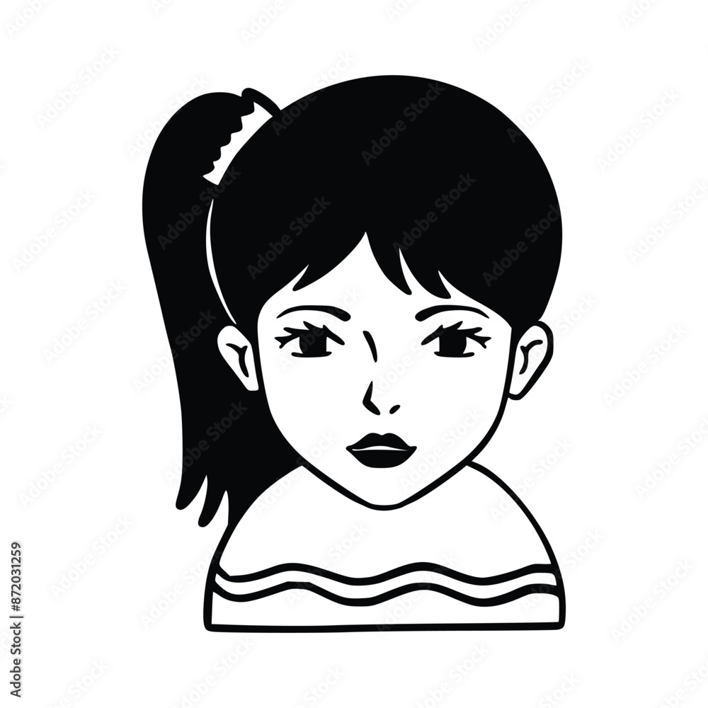 People avatar icon. Girl Avatar Doodle. Vector illustration charaters for social media and networking, user profile, website and app design and development, user profile icons. People avatar icon. Girl Avatar Doodle. Vector illustration charaters for social media and networking, user profile, website and app design and development, user profile icons.