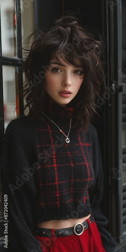 Wallpaper Mural Jeune femme qui pose pour une photographie de mode Torontodigital.ca