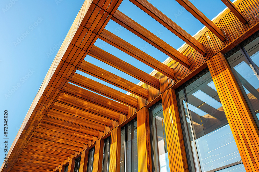 Wooden structures. Modern architecture.
Wooden structures. Modern architecture.