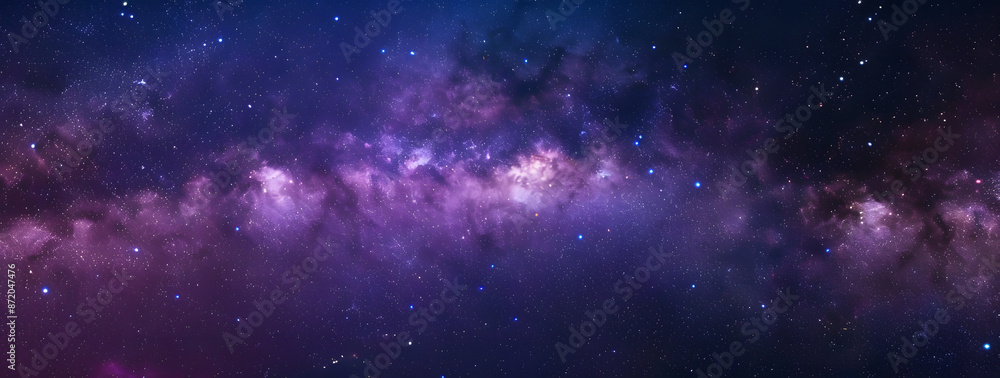 A panoramic view of the Milky Way galaxy,with stars twinkling in the night sky.
A panoramic view of the Milky Way galaxy,with stars twinkling in the night sky.