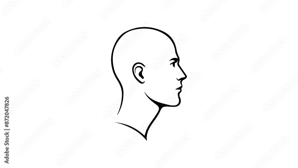 simple silhouette of a person in vector, person incognito sign from side simple silhouette of a person in vector, person incognito sign from side