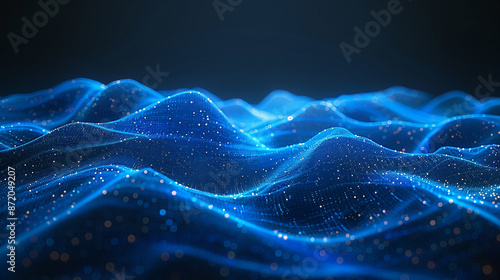 Futuristic Abstract Digital Backgrounds: High-Tech Cyber Network with Neon Glows and Circuit Patterns for Innovative and Technological Projects