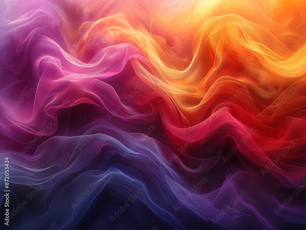 Obraz premium A vibrant abstract background with layered colors, creating a sense of depth and movement. 