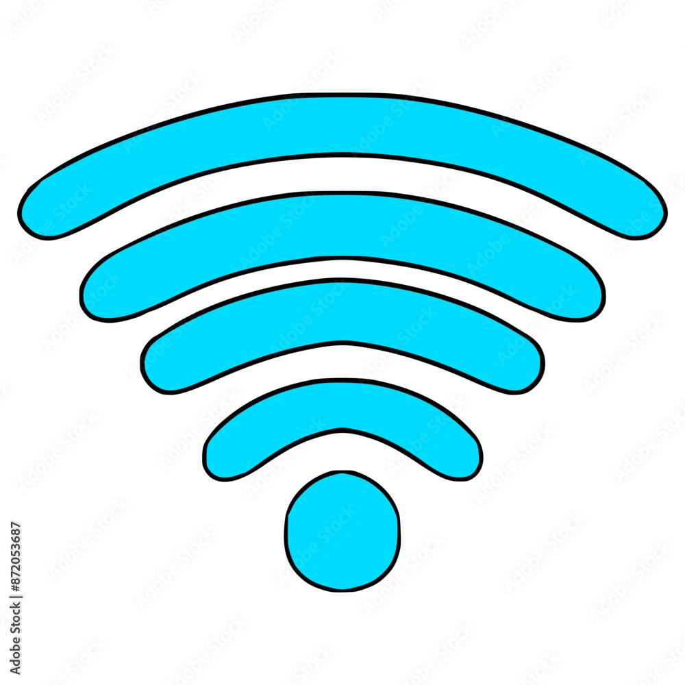 Wi-Fi symbol illustration hand drawn isolated vector
Wi-Fi symbol illustration hand drawn isolated vector