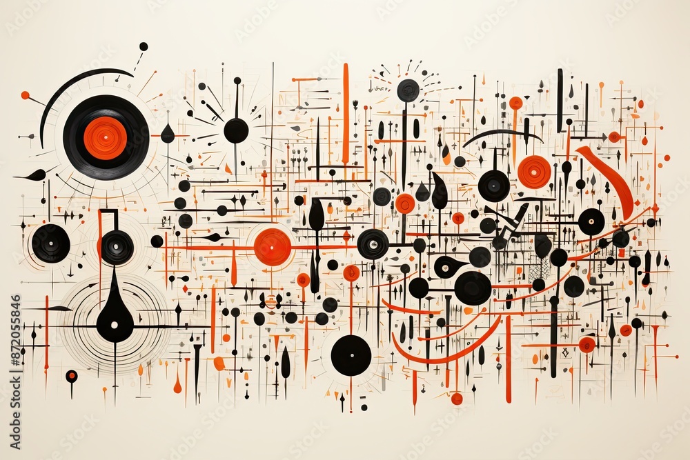 Obraz premium Modernism Calligraphy Spirituality Sudanese Displacement Identity 