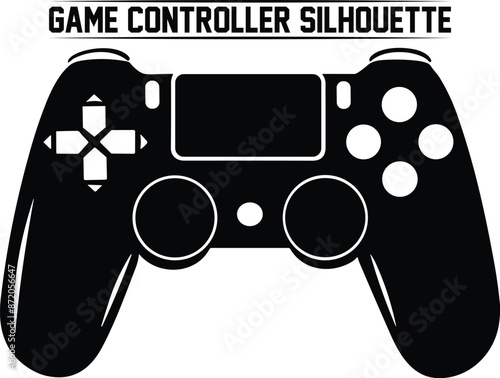 Game controller silhouette bundle, Keypad, gamepad, controller, input device. Console gaming, video games, entertainment, arcade. Retro Gaming controller, silhouette gamepad, game controller.