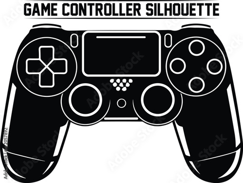 Game controller silhouette bundle, Keypad, gamepad, controller, input device. Console gaming, video games, entertainment, arcade. Retro Gaming controller, silhouette gamepad, game controller.