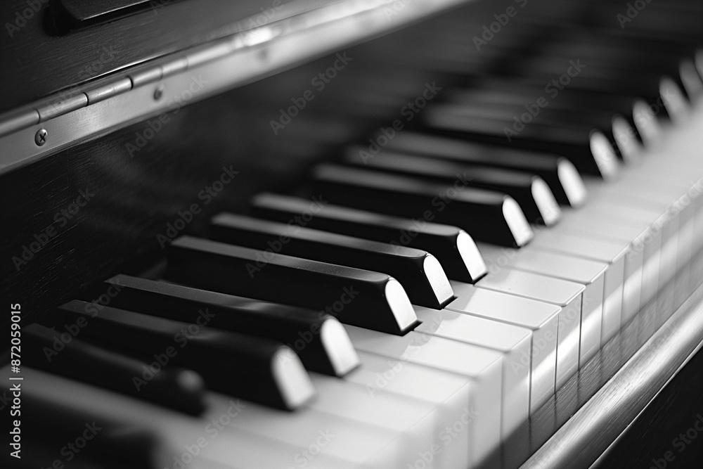 Close up Classic grand piano keyboard black and white keys piano Close up Classic grand piano keyboard black and white keys piano