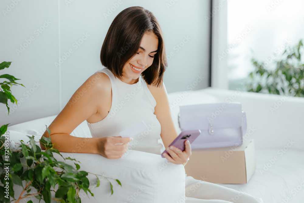 Woman Shopping Online With Credit Card