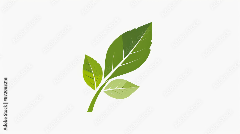 Green leaf icon for an agriculture technology company. Green leaf icon for an agriculture technology company.