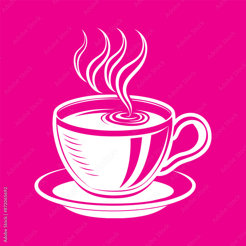 Vector coffee cup logo design Vector coffee cup logo design