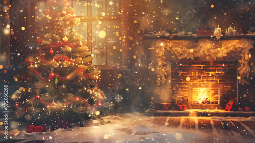 christmas and new year copy space background © Sansha Creation