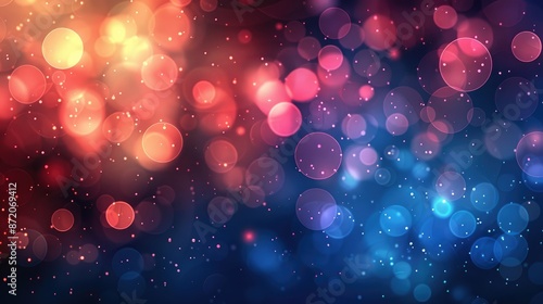 Bokeh background with empty space for customization photo