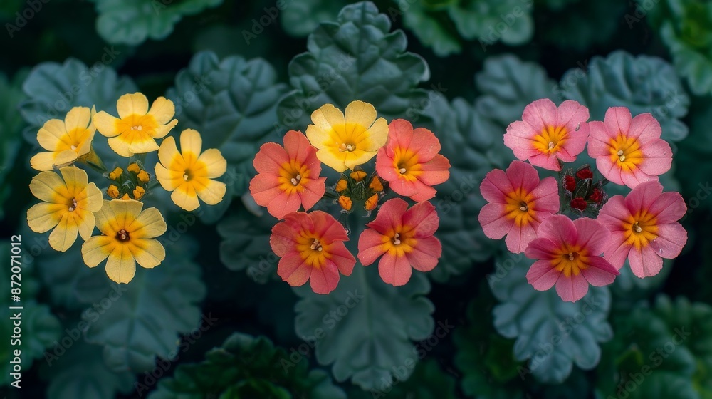 Colored Pansy Flowers in a Garden, Vivid and Colorful Bouquet. Colored Pansy Flowers in a Garden, Vivid and Colorful Bouquet.