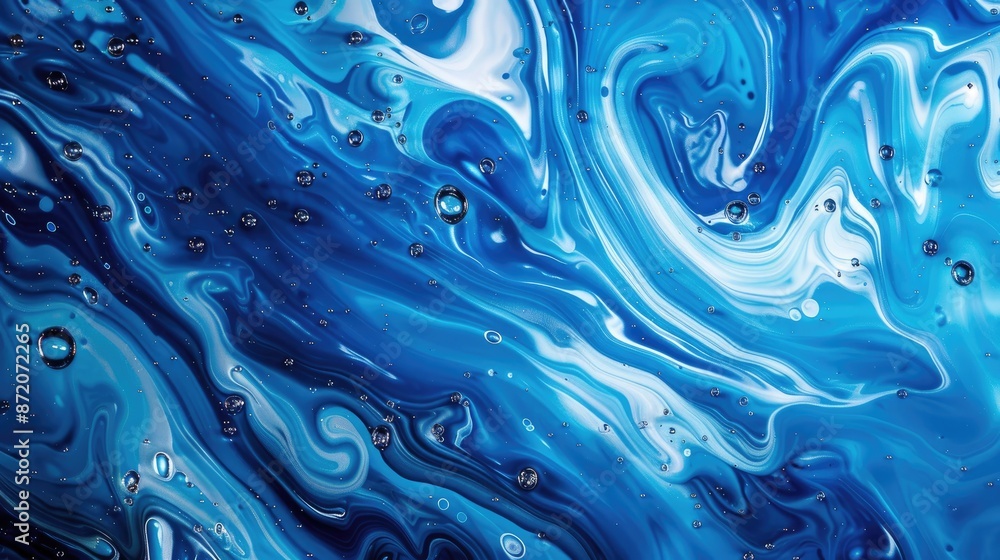 Abstract Blue Liquid Water Background Abstract Blue Liquid Water Background