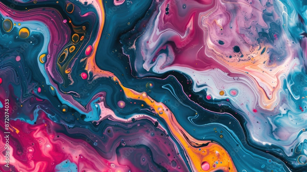 Abstract and vibrant liquid marble art for various uses Abstract and vibrant liquid marble art for various uses