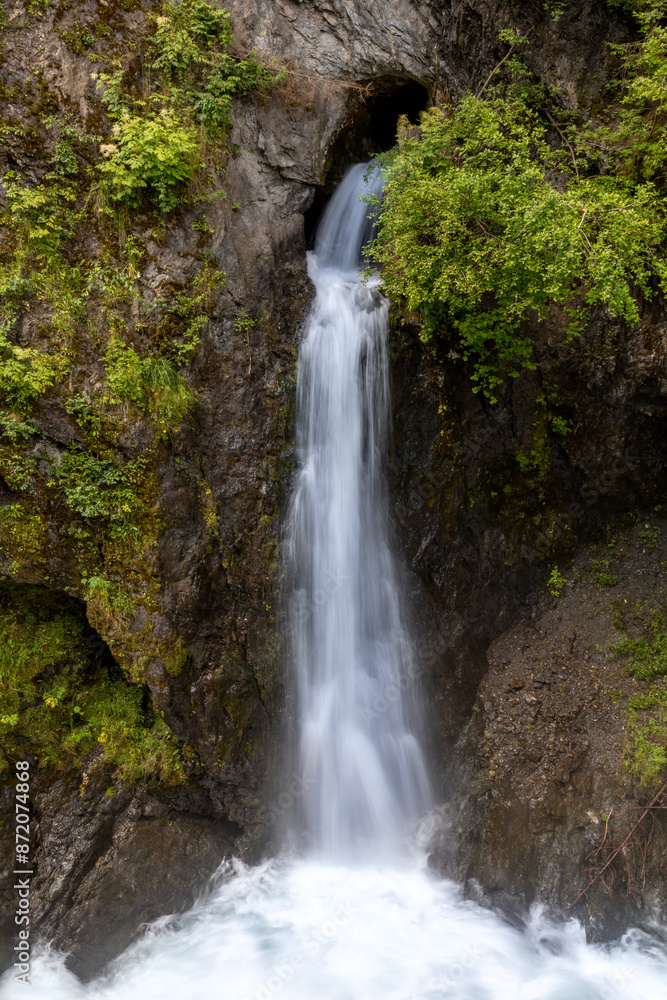 Wasserfall in der Talbachklamm bei Schladming, Steiermark, Österreich Wasserfall in der Talbachklamm bei Schladming, Steiermark, Österreich