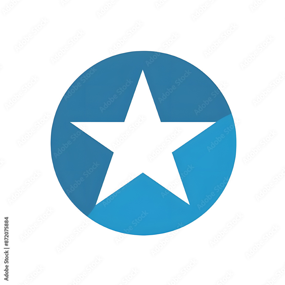 Minimalist star logo with white background Minimalist star logo with white background