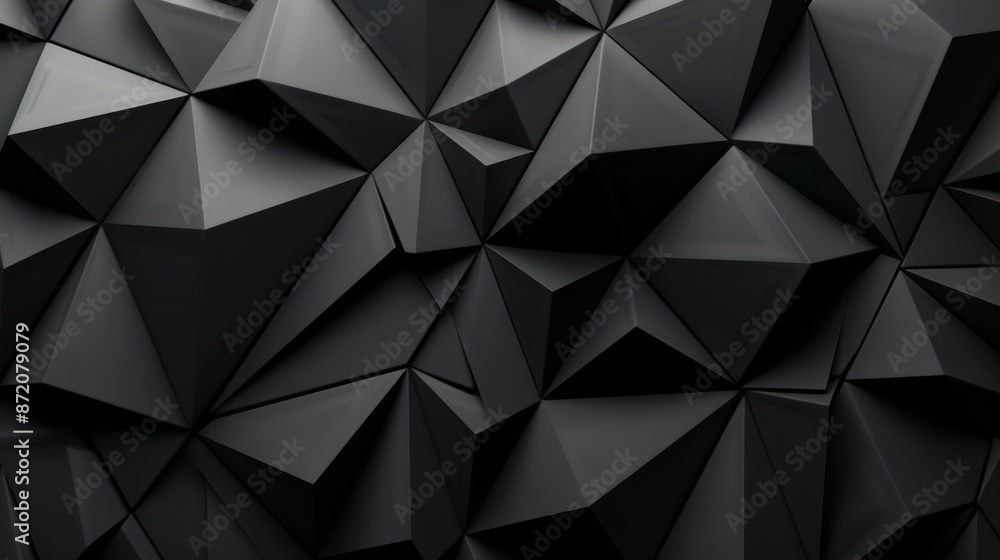 Abstract black polygonal background. Vector polygonal design Abstract black polygonal background. Vector polygonal design