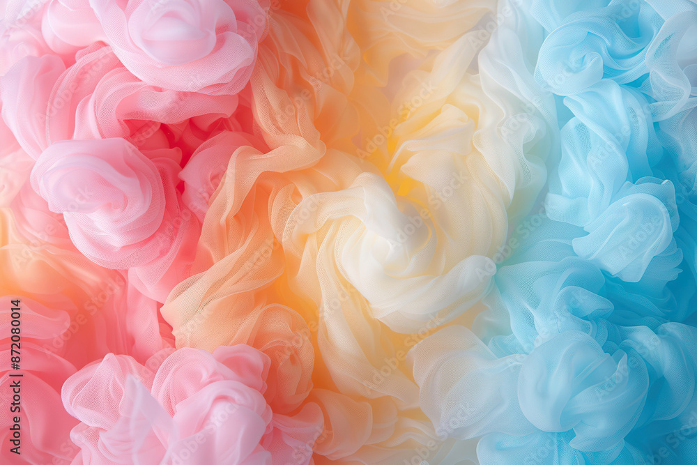 Fototapeta premium Generative ai on theme of beautiful texture soft fluffy cotton, design natural abstract background