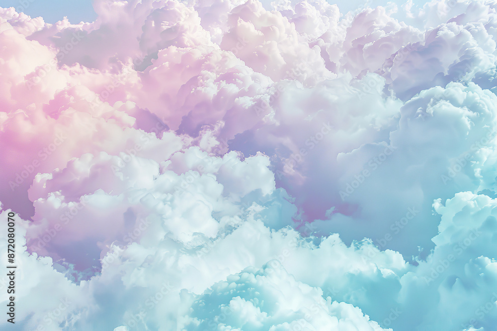 Fototapeta premium Generative ai on theme of beautiful texture soft fluffy cotton, design natural abstract background