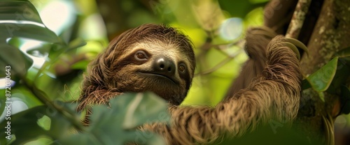 Brown-Throated Three-Toed Sloth In Costa Rica,High Resolution, Ultra HD © TechArt