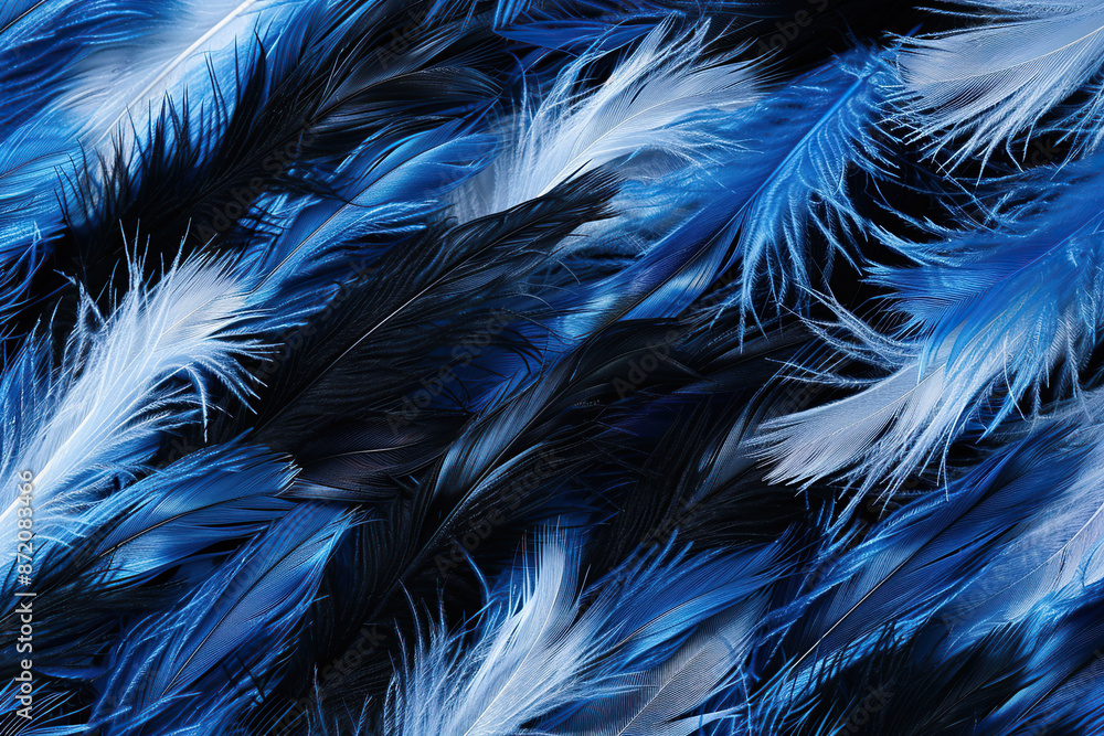 Fototapeta premium Generative ai on theme of beautiful texture bird feather for design natural abstract background