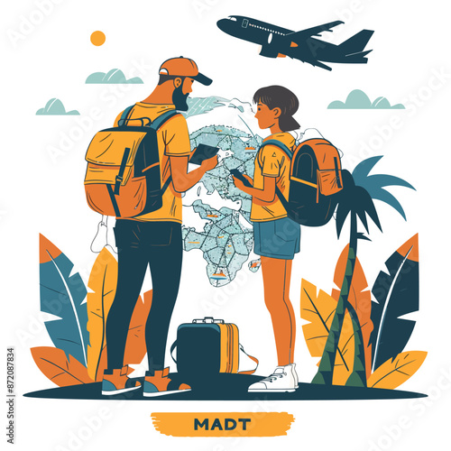 travel modern illustration
