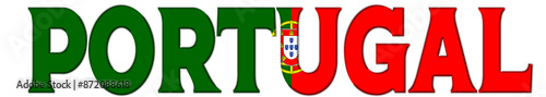 Portugal flag text font	