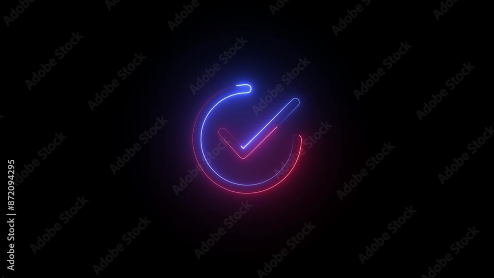 Search by image or videoNeon check mark symbol. Success mark icon animation. 4K stock video Search by image or videoNeon check mark symbol. Success mark icon animation. 4K stock video