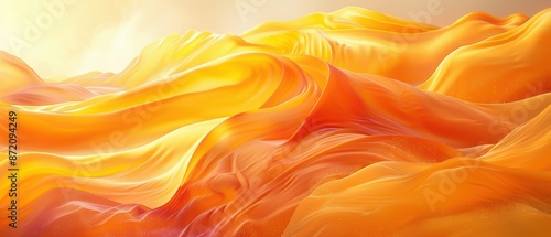 Abstract background with yellow and minimal flowing lines.