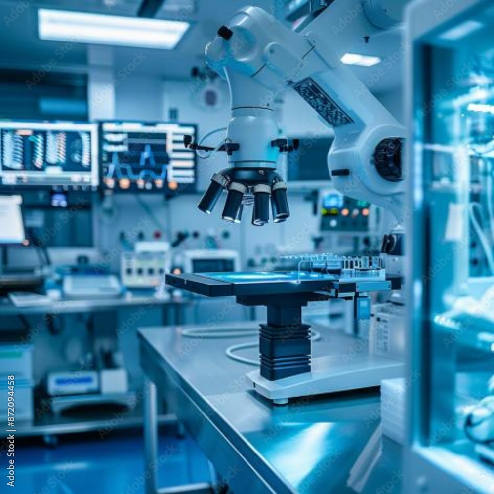 AI-Powered Medical Instruments in a Sterile Lab Environment AI-Powered Medical Instruments in a Sterile Lab Environment