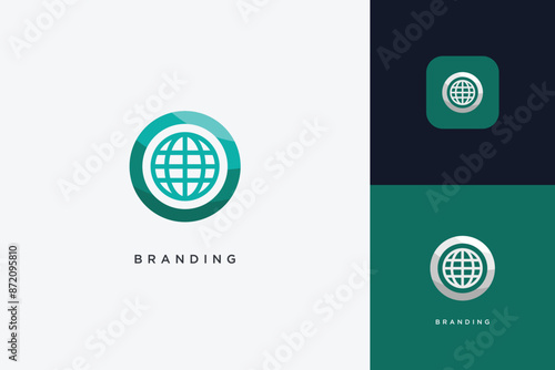 Global Networking Marketing Trading Logo