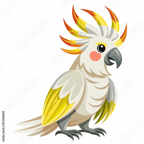 parrot on a white background