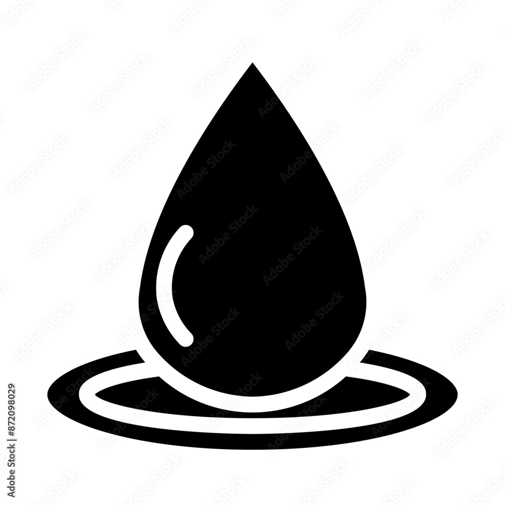 water ripple solid icon water ripple solid icon