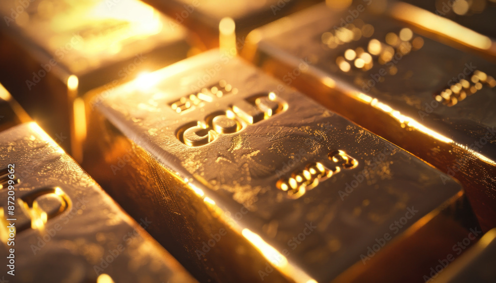 Stack of gold bars, finance, investments, wealth management, precious metals, and luxury concepts. Stack of gold bars, finance, investments, wealth management, precious metals, and luxury concepts.