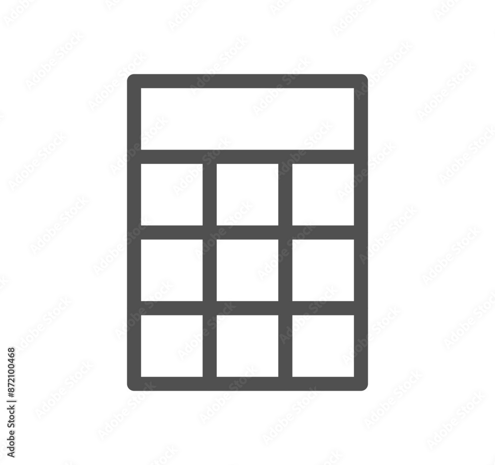 Calculation and accounting related icon outline and linear vector.
Calculation and accounting related icon outline and linear vector.