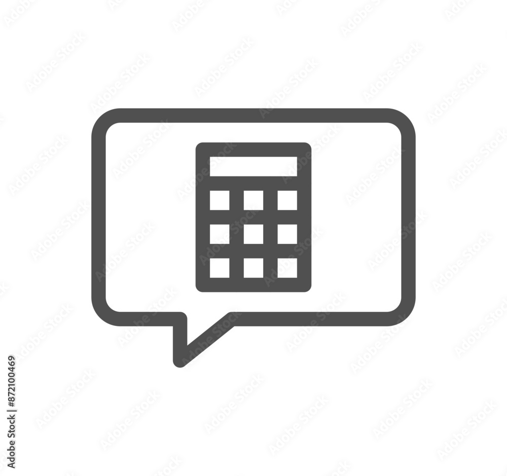Calculation and accounting related icon outline and linear vector.
Calculation and accounting related icon outline and linear vector.