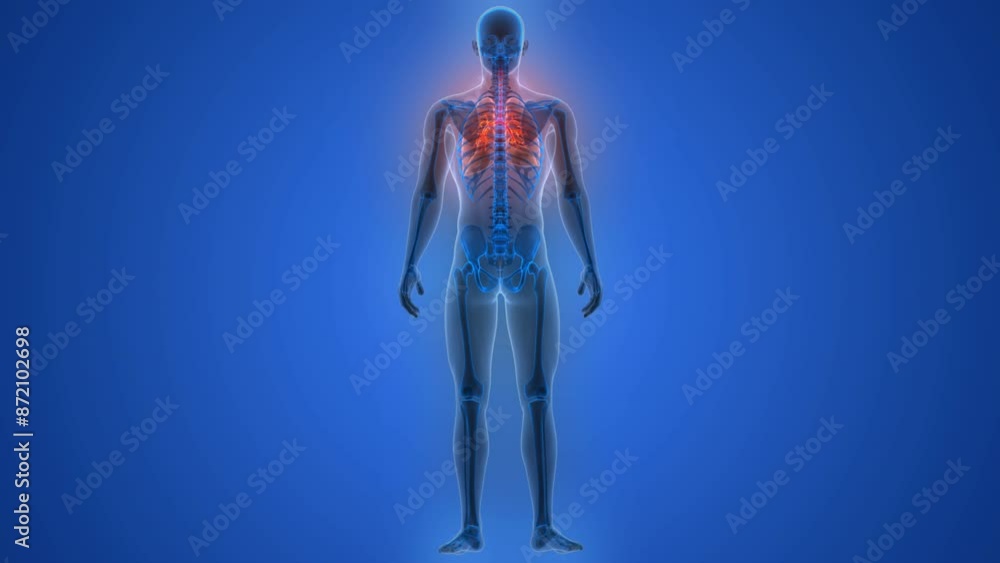 Human Respiratory System Lungs Anatomy Animation Concept Human Respiratory System Lungs Anatomy Animation Concept