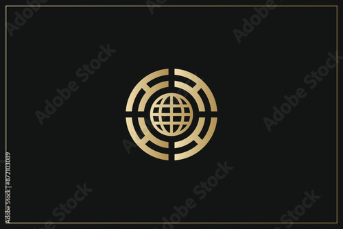 Global Networking Marketing Trading Logo