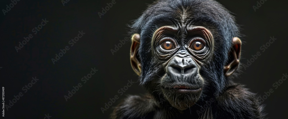 Baby Gorilla, Wide-Eyed And Curious,High Resolution, Ultra HD Baby Gorilla, Wide-Eyed And Curious,High Resolution, Ultra HD
