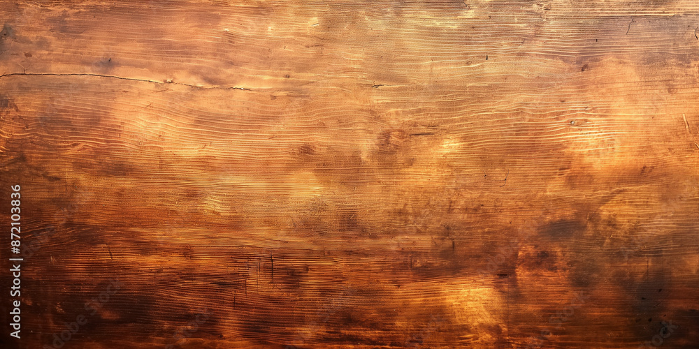 Weathered Wooden Surface with Rustic Texture and Warm Tones for Background