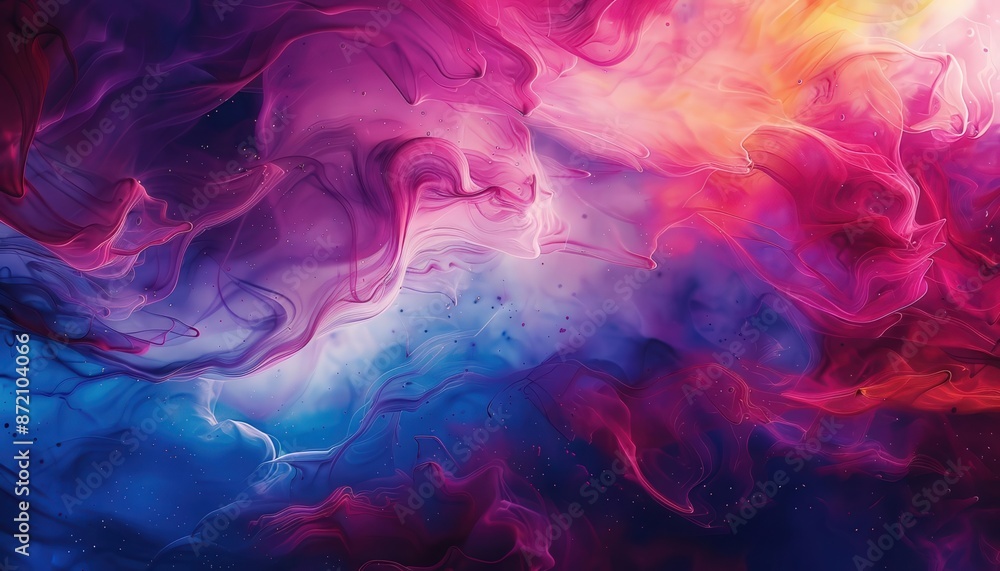 Fototapeta premium Photo of Dynamic spray paint texture with vibrant colors and bold movements