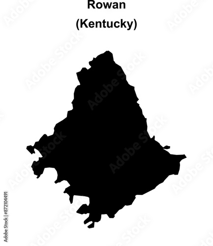 Rowan County (Kentucky) blank outline map